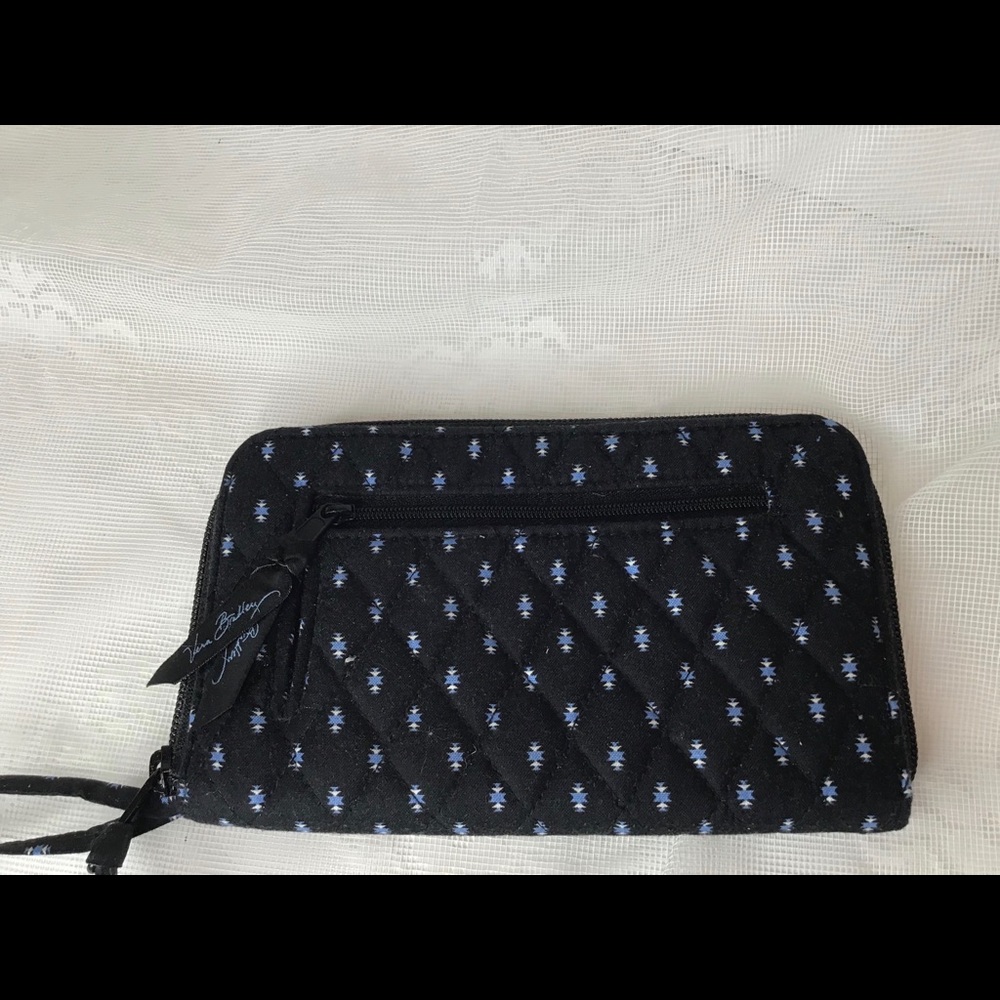 Vera Bradley Black Alpine Wristlet Wallet